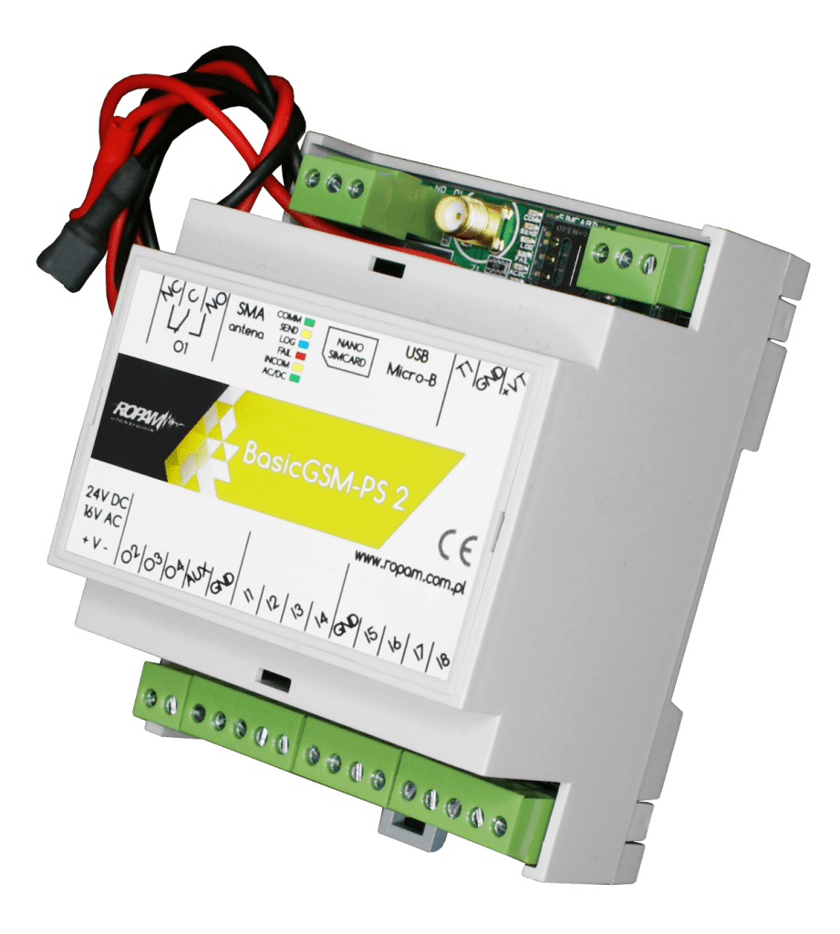 Moduł powiadomienia i sterowania GSM Ropam MultiGSM-PS-D4M 2 - Ropam Elektronik